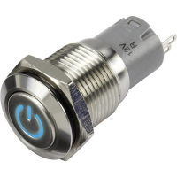 Кнопка 48 В/DC, 2 А, 1 x выкл/вкл, без фиксации, IP65, 1 шт TRU Components LAS2GQF-11DT/B/12V/S/P