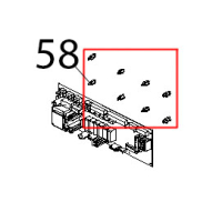 Supporto per scheda 24POT98 Unox XB 403G