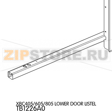 Lower door listel Unox XBC 405 Lower door listel Unox XBC 405Запчасть на деталировке под номером: 65Название запчасти на английском языке: Lower door listel Unox XBC 405