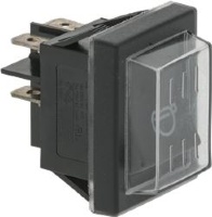 ЧЕРНЫЙ ДВУХПОЛЮСНЫЙ ПЕРЕКЛЮЧАТЕЛЬ 16А 250В