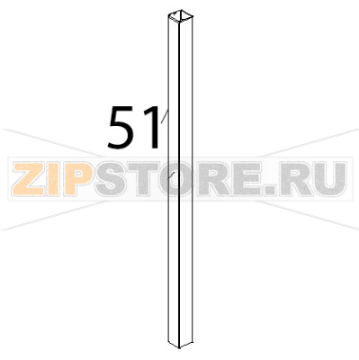 Colonnina laterale SX inox porta Unox XBC 804 Colonnina laterale SX inox porta Unox XBC 804Запчасть на деталировке под номером: 51
