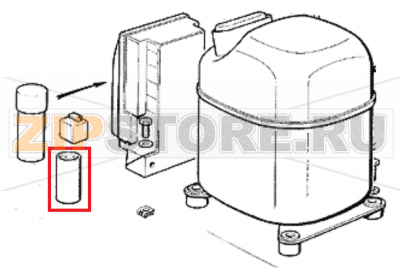 Startkondensator 88-108mfd/330v Scotsman MF 56 ASR     Startkondensator 88-108mfd/330v Scotsman MF 56 ASRЗапчасть на сборочном чертеже под номером: 10Название запчасти Scotsman на немецком языке: Startkondensator 88-108mfd/330v Scotsman MF 56 ASR