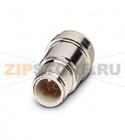 Встраиваемый штекер для датчика / исполнительного элемента Phoenix Contact SACC-DSIP-M12MS-4CON-L180-SI