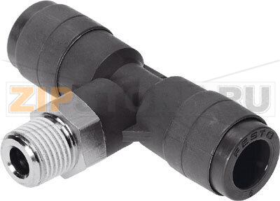 Тройник цанговый с резьбой Festo QST-V0-3/8-12 