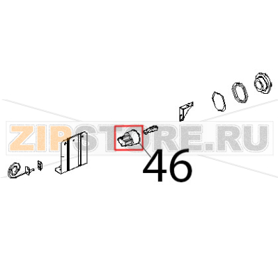 Porta lampada per lampada alogena Unox XF 188 Porta lampada per lampada alogena Unox XF 188Запчасть на деталировке под номером: 46