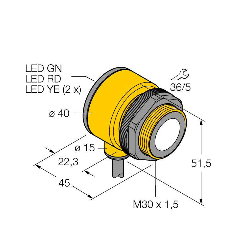 Датчик ультразвуковой Turck T30UXIA 