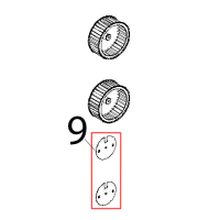 Disco riduzione portata aria D =124 Unox XBC 604P