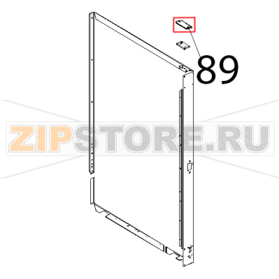 Piastrina coprifori Unox XBC 815G Piastrina coprifori Unox XBC 815GЗапчасть на деталировке под номером: 89