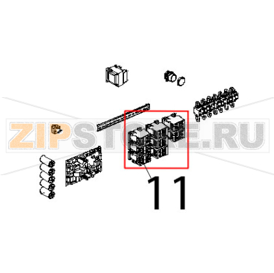Minicontattore quadripolare 20 A, 230 V Unox XBC 905 Minicontattore quadripolare 20 A, 230 V Unox XBC 905Запчасть на деталировке под номером: 11