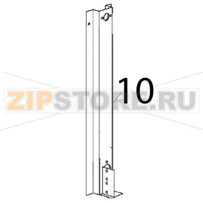 Supporto in metallo Scotsman MV 600 Supporto in metallo Scotsman MV 600Запчасть на деталировке под номером: 10