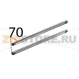 Listello superiore porta Unox XBC 905 Listello superiore porta Unox XBC 905Запчасть на деталировке под номером: 70
