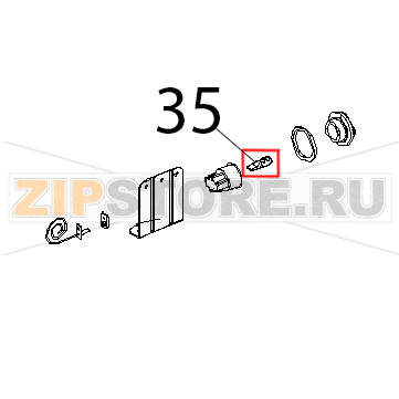 Halogen lamp 40 W Unox XF 130 Halogen lamp 40 W Unox XF 130Запчасть на деталировке под номером: 35