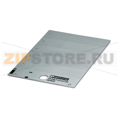 Табличка пластиковая Phoenix Contact US-EMLP (27X27) SR Табличка пластиковая Phoenix Contact US-EMLP (27X27) SRМаркируется с помощью: Bluemark ID color, Bluemark ID, Thermomark prime, Thermomark card 2.0, Thermomark cardТип монтажа: склеивание, ДxШxВ: 27x27x0,5 мм