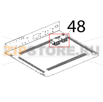 Remote control switch GE 25 A, 230 V, 50/60 Hz Unox XF 193 Remote control switch GE 25 A, 230 V, 50/60 Hz Unox XF 193Запчасть на деталировке под номером: 48
