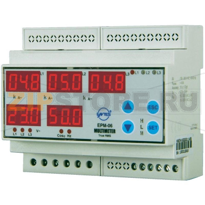 Мультиметр программируемый, 3 фазы Entes EPM-06CS-DIN 
