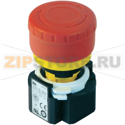 Кнопка аварийной остановки 250 В/AC, 3 А, 1 шт IDEC XA1E-LV302Q4R 