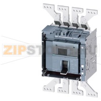 draw-out molded case circuit breaker w. handle with guide frame and PSS frame 1600; 4AUX and trip alarm switch S24; Icu "M" Icu=55kA @ 415V, 4-pole, left ETU660, LSIG, In=1000A display, meas., comm. function Ir=400...1000A Isd=0.6...10xIn, Ii=1.5...15xIn