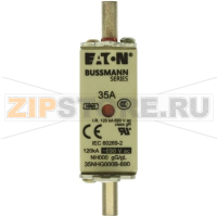 Предохранитель, 35 A, AC 690 В, 120 кА, NH000, gL/gG, IEC Eaton NH FUSE 35AMP 690V SIZE 000 GG MGL