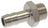НИКЕЛИРОВАННЫЙ ПАТРУБОК ДЛЯ ШЛАНГА Ø 1/4"M Ø 9