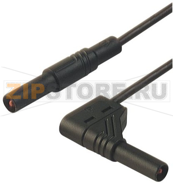 Провод испытательный 2 м, 32 A, 1000 В/AC/DC, черный Hirschmann 934085100 