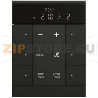 Регулятор комнатной температуры, 6-клавишный, SBR/U6.0.1-885, чёрный ABB 2CKA006330A0043