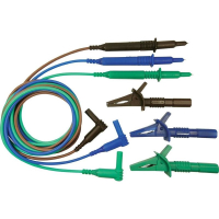 Набор измерительных проводов, штекер: 4 мм, щуп, 1.50 м, синий, зеленый, коричневый Cliff CIH29915