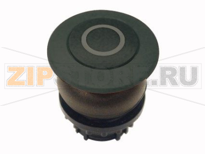Кнопка грибовидная, RMQ-Titan, без фиксации, черная, с маркировкой Eaton M22S-DP-S-X0 