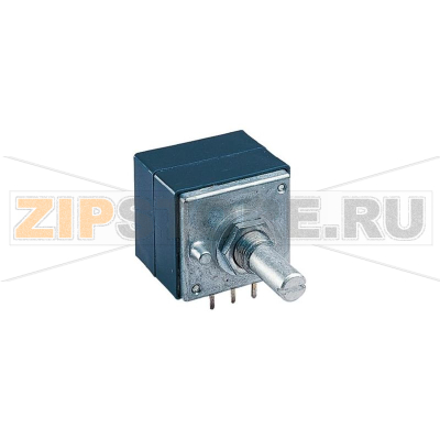 Потенциометр поворотный 10 кОм, 0.05 Вт, стерео, 1 шт Alps RK27112 10KBX2CC 