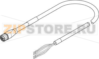 Кабель электродвигателя 5 м Festo NEBM-M16G8-E-5-Q7-LE8-1 