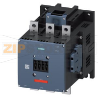 Силовой контактор, AC-3 400 A, 200 кВт/400 В AC (50–60 Гц)/режим работы по DC UC 220–240 В Вспомогательные контакты 2 НО + 2 НЗ 3-полюсн., типоразмер S12, шинные соединения Привод: стандартный винтовой зажим Блок дополнительных контактов, неразъемный, DIN