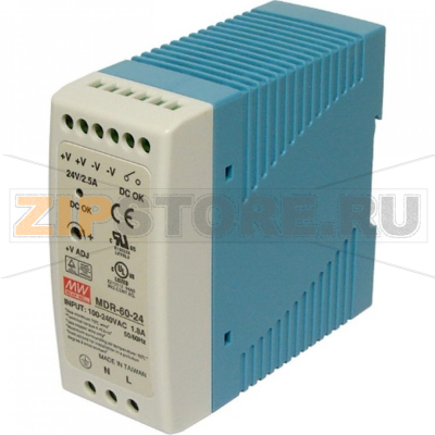 Блок питания 24 В, 60 Вт, 2.5 А MOXA MDR-60-24 