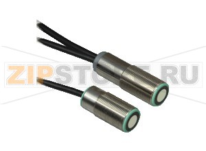 Датчик двойного листа Double material sensor UDC-18GM50-255S-3E0 Pepperl+Fuchs General specificationsSensing range40 ... 100 mm optimal distance 75 mmTransducer frequency255 kHzIndicators/operating meansLED greenIndicator: single material detectedLED yellowIndicator: no material detected (air)LED redIndicator: double material detectedElectrical specificationsOperating voltage18 ... 30 V DC , ripple&nbsp10&nbsp%SSNo-load supply current< 65 mAInputInput typeFunction input 0-level: -UB ... -UB + 1V1-level: +UB - 1 V ... +UBPulse length&ge 100 msImpedance&ge 4  k&OmegaOutputOutput type3 switch outputs NPN, NORated operating current3 x 100 mA , short-circuit/overload protectedVoltage drop&le 3 VSwitch-on delayapprox. 35 msSwitch-off delayapprox. 35 msPulse extensionmin. 120 ms programmableApprovals and certificatesUL approvalcULus Listed, General Purpose, Class 2 Power SourceCSA approvalcCSAus Listed, General Purpose, Class 2 Power SourceCCC approvalCCC approval / marking not required for products rated &le36 VAmbient conditionsAmbient temperature0 ... 60 °C (32 ... 140 °F)Storage temperature-40 ... 85 °C (-40 ... 185 °F)Mechanical specificationsConnection typecable PVC , 2 mCore cross-section0.14 mm2Degree of protectionIP67MaterialHousingnickel plated brass plastic components: PBTTransducerepoxy resin/hollow glass sphere mixture polyurethane foamMass150 gFactory settingsProgram1