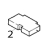 Memory module cover and label roller mount TSC TTP-244 Pro