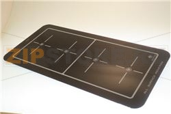 VETRO CON SERIGRAFIA QUADRATA 358x734 mm 