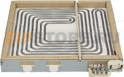 SQUARED ELECTRIC PLATE [C] 4KW 300X300 