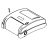 Top cover assembly / Beige (Includes name plate and release levers) TSC TTP-245С