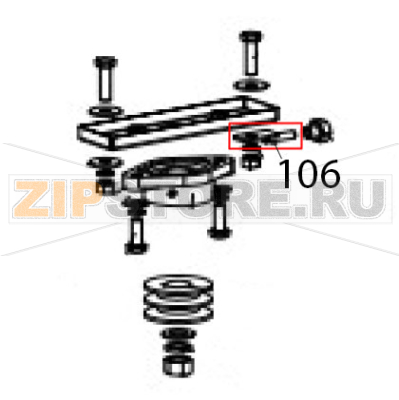 Adjusting rod Hurakan HKN-20SN2V Adjusting rod Hurakan HKN-20SN2VЗапчасть на деталировке под номером: 106