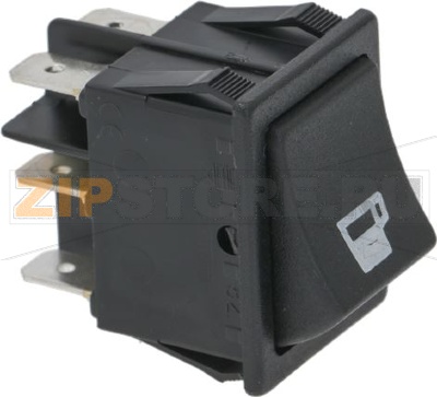 ЧЕРНЫЙ ДВУПОЛЮСНЫЙ ПЕРЕКЛЮЧАТЕЛЬ РЕЖИМА 16A 250В 