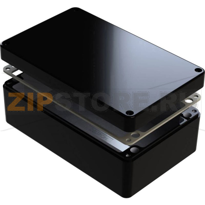 Корпус алюминиевый, 220x120x90 мм, черный, 1 шт Deltron Enclosures 487-221209E-66 