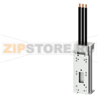 ШИННЫЙ АДАПТЕР UL508A/IE BUSBAR ADAPTER SYSTEM 60MM BUSBAR WIDTH: 5/10MM/TT-PROFILE UL RATING 80A/600V APPLICABLE IN FEEDER CIRCUITS IEC RATING 100A/690V FOR SIRIUS 3R CIRCUIT BREAKERS FOR SIRIUS 3R SIZE S3 LEAD OUTLET BOTTOM ADAPTER LENGTH 215MM ADAPTER