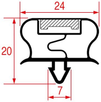 GUARNIZIONE AD INCASTRO 1300x600mm