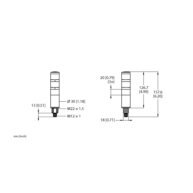 Колонна сигнальная Turck TL30BGYRXXNXQD 
