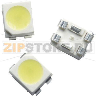 Светодиод, SMD, PLCC4, темно-белый, 120°, 150 мА, 3.3 В Avago Technologies ASMT-QYBF-NJK0E 