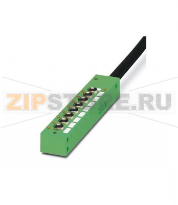 Коробка датчика и исполнительного элемента Phoenix Contact SACB-10/3-L- 5,0PUR M8 Тип подключения: Розетка M8, Количество гнезд: 10, Полюсов: 3, Расположение гнезд: Один ряд, Индикатор состояния: есть, p-n-p Подключение магистрального кабеля: Жесткое подключение 180°, PUR/PVC, Длина кабеля: 5 м, Экранировка: нет.Минимальный заказ: 1 шт.Упаковка: 1 шт.