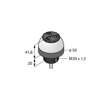 Маяк светодиодный со звуковым сигналом Turck K50LGRALS4YP 
