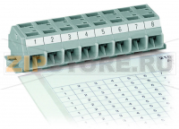Маркировочные полоски; по листу DIN A4; МАРКИРОВАНО; 1 – 12 (40x); Ширина полосы 6 мм; Длина полосы 182 мм; Горизонтальная маркировка; самоклеющиеся; белые Wago 210-333/1200-103