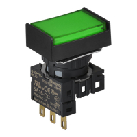 Выключатель кнопочный, Ø отверстия: 16 мм Autonics S16PRT-H1GC
