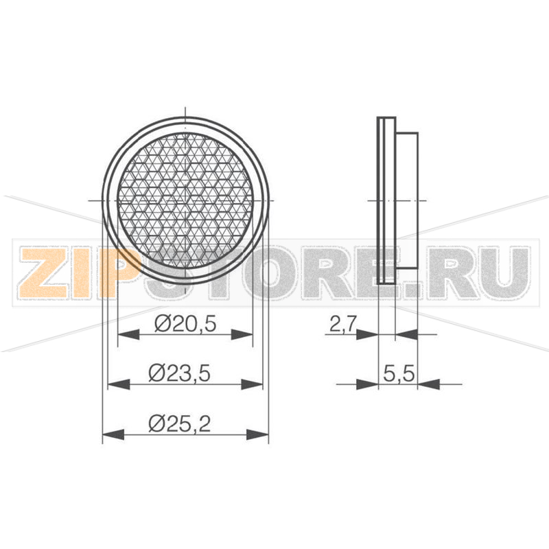 Отражатель для фотоэлемента Contrinex LXR-0000-025 