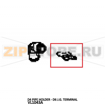 D4 pipe holder - D6 J.G. terminal Unox XVC 105E D4 pipe holder - D6 J.G. terminal Unox XVC 105EЗапчасть на деталировке под номером: 87Название запчасти на английском языке: D4 pipe holder - D6 J.G. terminal Unox XVC 105E