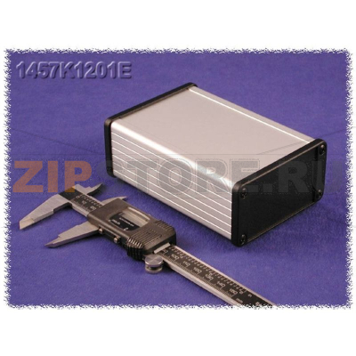 Корпус алюминиевый 120x84x44 мм, серый, 1 шт Hammond 1457K1201E 